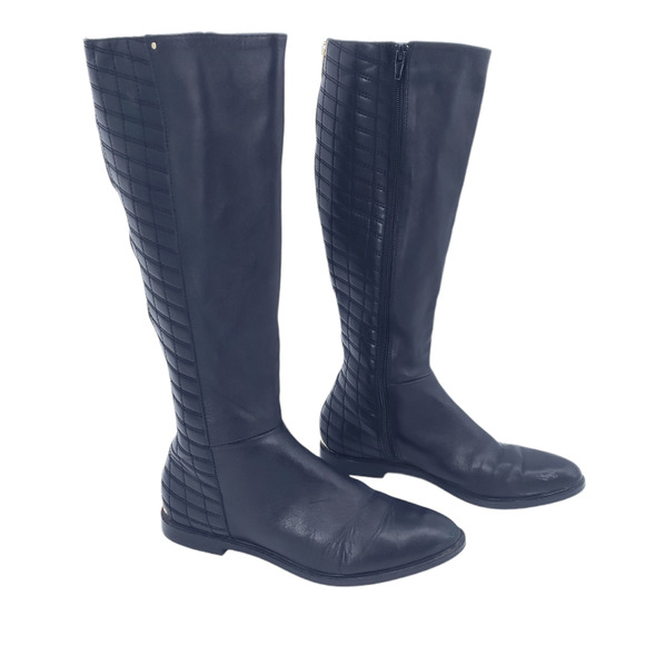 Calvin Klein Shoes - Calvin Klein Donnily Leather Quilted Riding Boot
